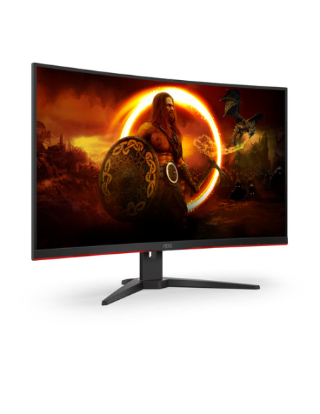 AOC G2 C32G2ZE/BK Monitor PC 80 cm (31.5") 1920 x 1080 Pixel Full HD LED Nero, Rosso