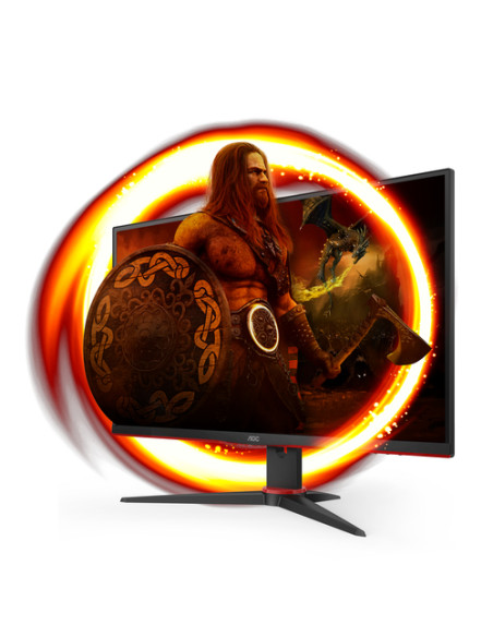AOC G2 Q27G2E/BK Monitor PC 68,6 cm (27") 2560 x 1440 Pixel Quad HD Nero, Rosso