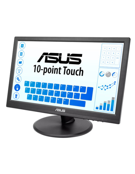 ASUS VT168HR Monitor PC 39,6 cm (15.6") 1366 x 768 Pixel WXGA LED Touch screen Nero