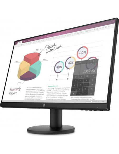 HP P24v G4 23.8 FHD IPS VGA HDMI Tilt 3y Monitor PC