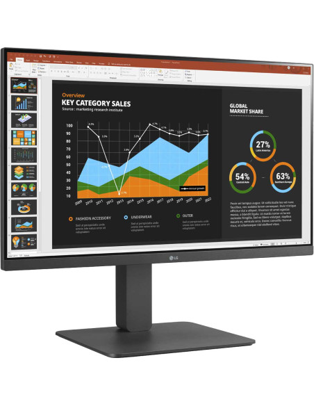 LG 24BR650B Monitor PC 60,5 cm (23.8") 1920 x 1080 Pixel Full HD LED Grigio