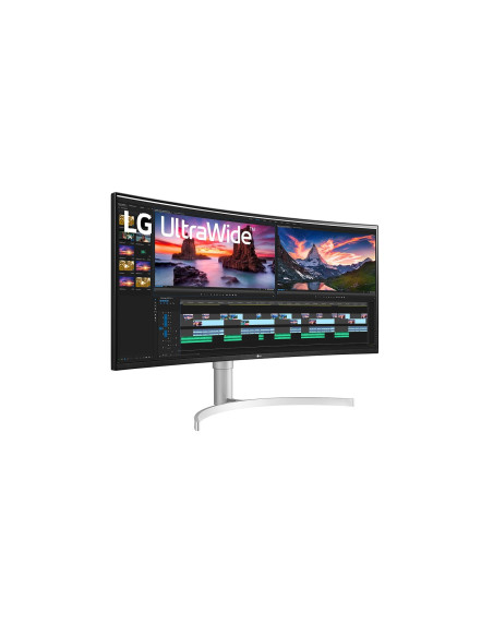 LG 38WN95CP-W Monitor PC 96,5 cm (38") 3840 x 1600 Pixel Quad HD+ QLED Bianco