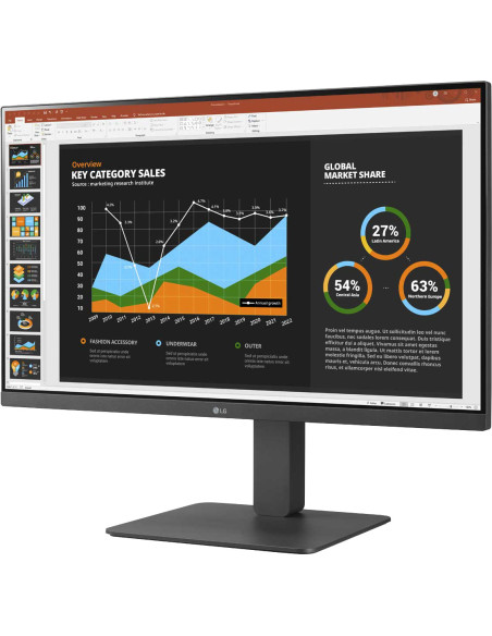 LG MONITOR 27BR650B-C.AEU Monitor PC 68,6 cm (27") 1920 x 1080 Pixel Full HD LED Grigio