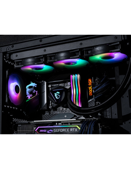 MSI MAG-CRLQD-360R2 sistema di raffreddamento per computer Scheda madre, Processore Kit di raffreddamento a liquido 12 cm Nero