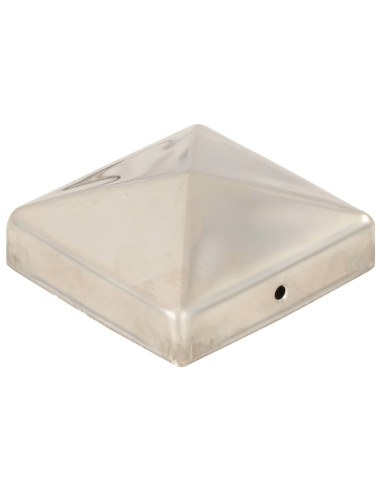 Tappi per Pali a Piramide 6 pz in Acciaio Inox 81x81 mm