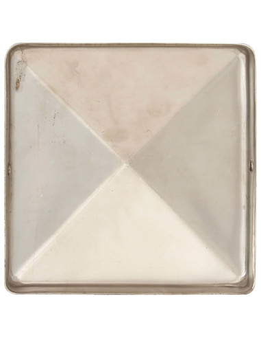 Tappi per Pali a Piramide 6 pz in Acciaio Inox 81x81 mm