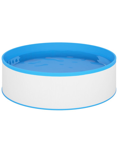 Piscina Fuori Terra con Skimmer e Pompa Sospesi 350x90cm Bianca