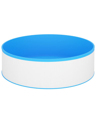 Piscina Fuori Terra con Skimmer e Pompa Sospesi 350x90cm Bianca