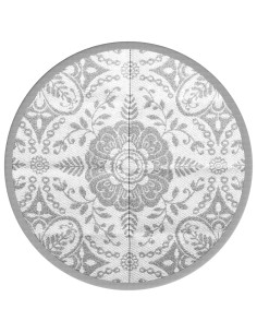 Tappeto da Esterno Grigio Chiaro Ø160 cm in PP