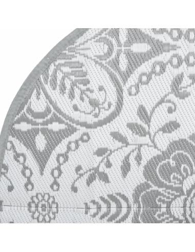 Tappeto da Esterno Grigio Chiaro Ø160 cm in PP