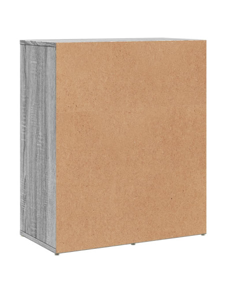 Credenze 2 pz Grigio Sonoma 60x31x70 cm in Legno Multistrato