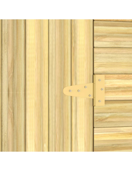 Capanno da Giardino 100x110x218 cm in Legno di Pino Impregnato