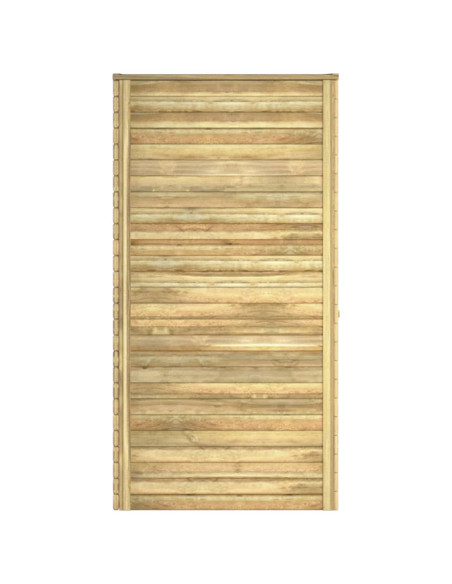 Capanno da Giardino 100x110x218 cm in Legno di Pino Impregnato