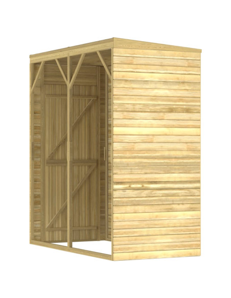 Capanno da Giardino 100x210x218 cm in Legno di Pino Impregnato