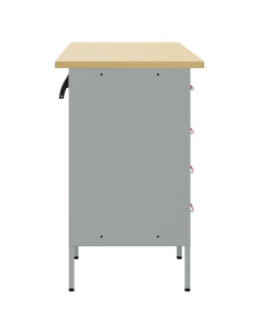 Mobile da lavoro con cassetto 3 pcs Rosso 150 x 55 x 85 cm