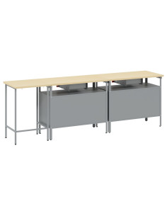 Set banco da lavoro con cassetto 3 pcs Rosso e Grigio