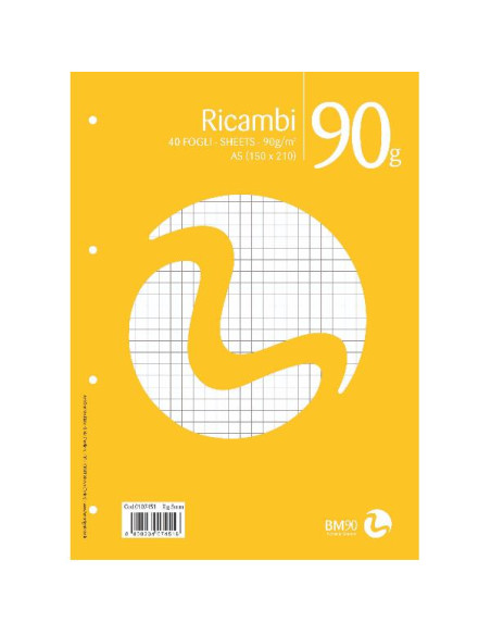 RICAMBI NON RINF. A5 90GR R. 5MM