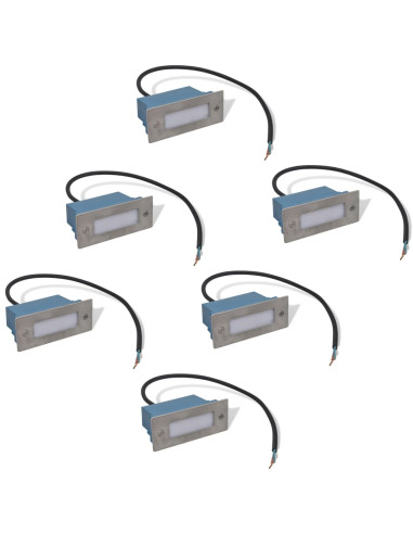 Lampade da Incasso a LED 6 pz per Scale 44x111x56 mm