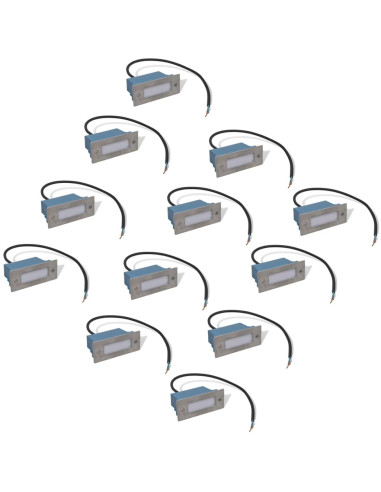 Lampade da Incasso a LED 12 pz per Scale 44x111x56 mm