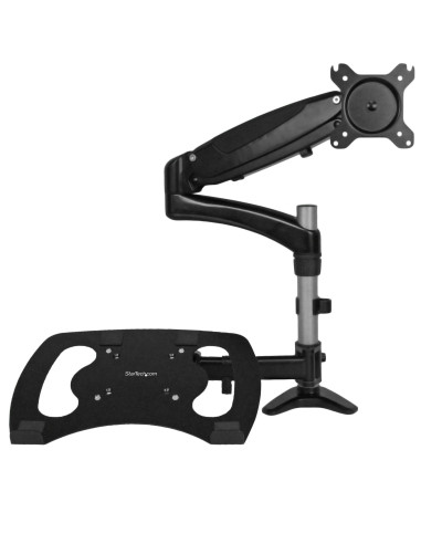 StarTech.com Supporto per singolo Monitor con base per portatile ad altezza regolabile One Touch