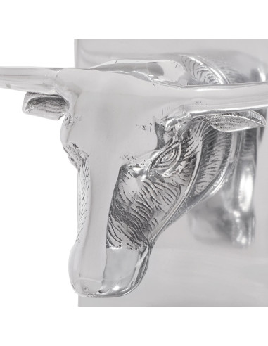 Fermalibri 2 pcs Argento 21,5 x 15,5 x 20 cm Alluminio