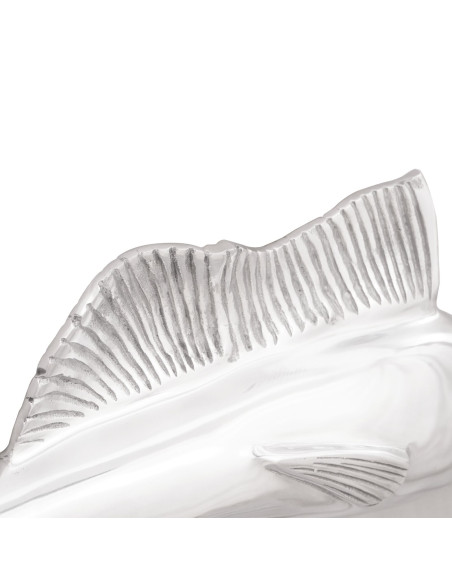 Scultura Argento 91 x 8 x 26 cm Alluminio