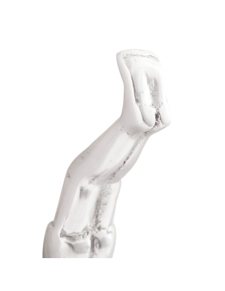 Scultura  Argento 22x8x25 cm Alluminio Uomo che cade