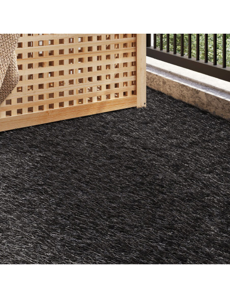 Erba artificiale Nero 1500 x 100 x 3 cm Polipropilene