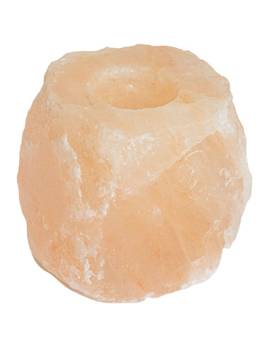 Portacandele in pietra di sale Rosa Sale Rock