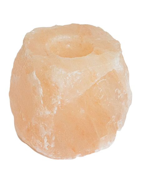 Portacandele in pietra di sale Rosa Sale Rock