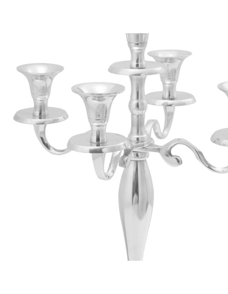 Portacandele  Argento 29x29x40 cm Alluminio