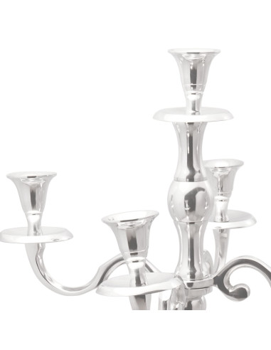Candelabro Argento 32 x 32 x 79,5 cm Alluminio