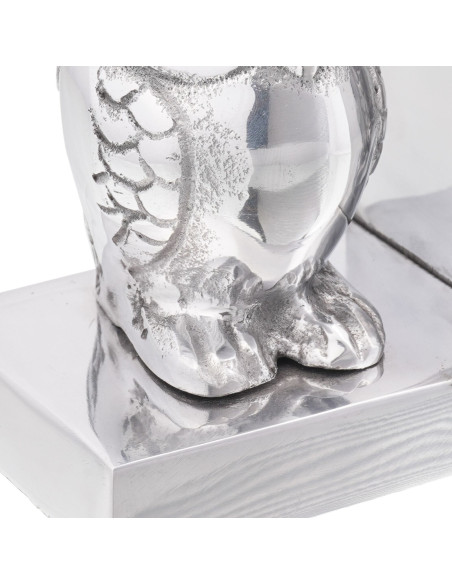 Fermalibri  2 pcs Argento 7x9x11 cm Alluminio Gufo