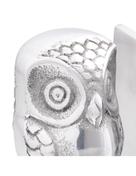 Fermalibri  2 pcs Argento 7x9x11 cm Alluminio Gufo