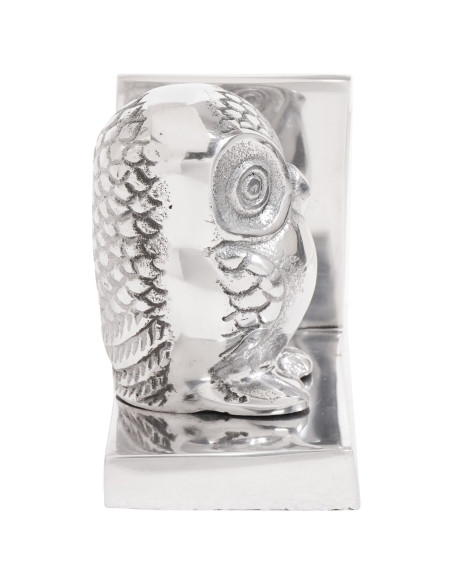 Fermalibri  2 pcs Argento 7x9x11 cm Alluminio Gufo