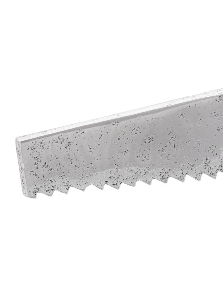 Fermalibri 2 pz Argento 11x14x17,5 cm Alluminio Seghettato