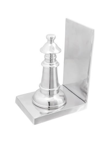 Fermalibri 2 pcs Argento 11 x 12 x 19,5 cm Alluminio