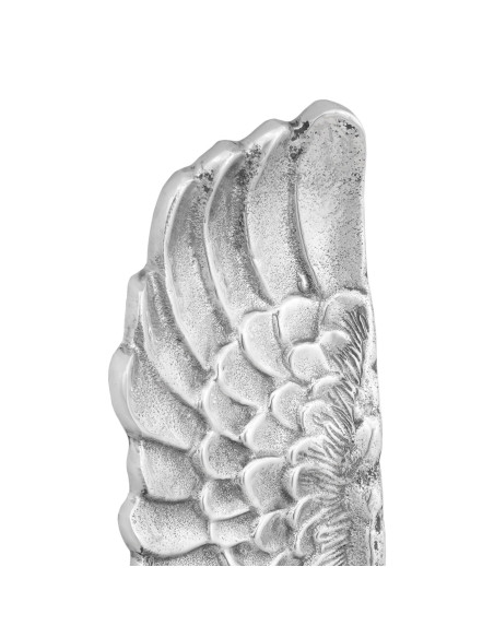 Scultura di Ali d'Angelo  Argento Polystone 31 x 5 x 91 cm