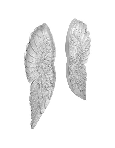 Scultura con ali Argento 17 x 5 x 59 cm Alluminio