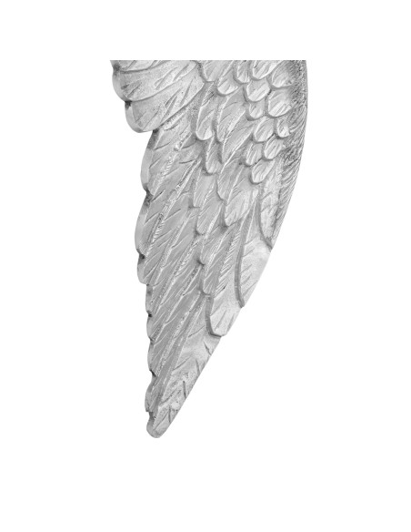 Scultura Piccole Ali  Argento 17x5x59 cm in Alluminio