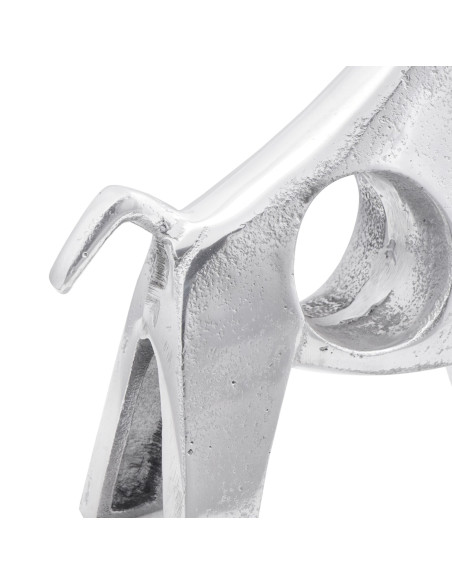 Scultura di toro Argento 22 x 9.5 x 34 cm Alluminio