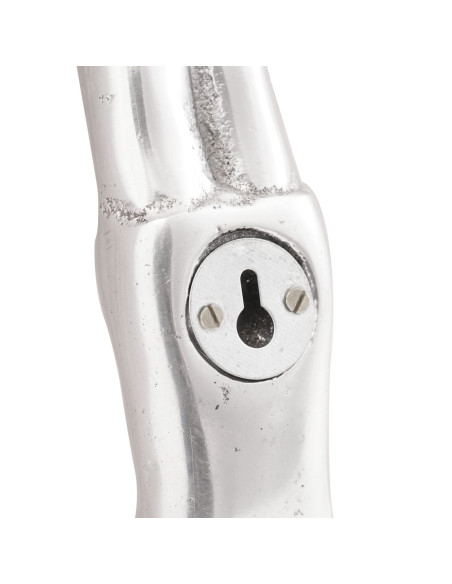 Scultura  Argento 22x8x25 cm Alluminio Uomo che cade