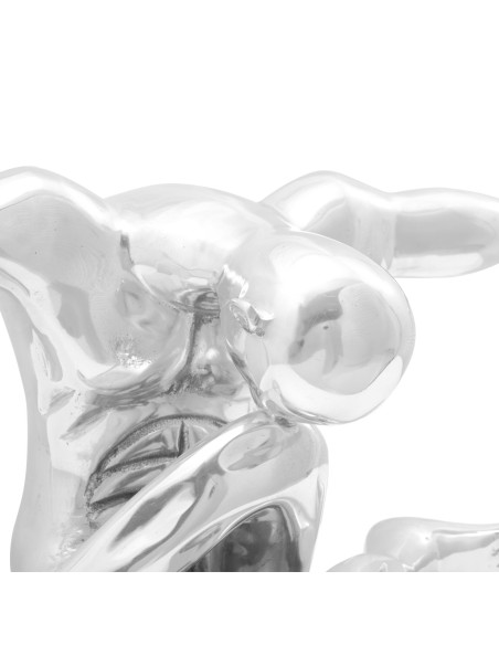 Scultura  Argento 63x20x22 cm Uomo che Ringrazia