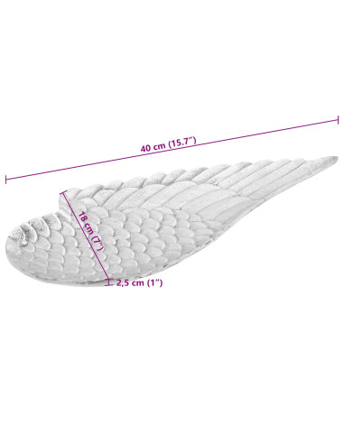 Cesto di frutta 2 pcs Argento 40 x 18 x 2.5 cm Alluminio