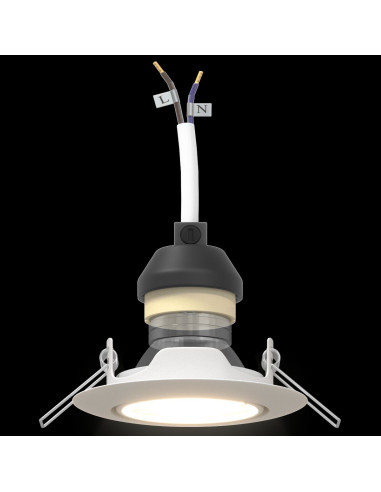 Spotlight 12 pcs Bianco 9 x 9 x 2.5 cm Metallo