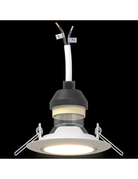 Spotlight 12 pcs Bianco 9 x 9 x 2.5 cm Metallo