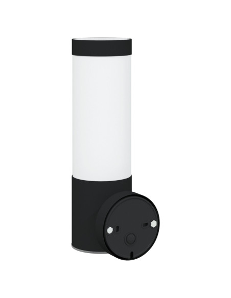 Lampada da Parete Esterni  Nera in Acciaio Inossidabile IP44