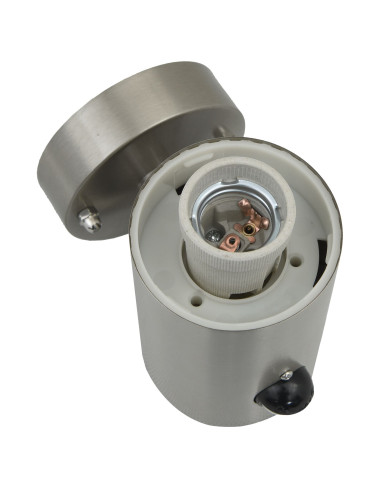 Lampada da Parete Esterna 2 pcs Argento 12 x 8,5 x 29 cm