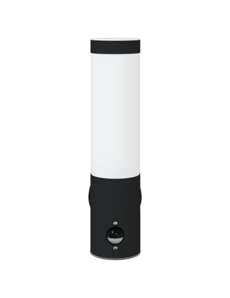 Lampada da Parete da Esterno  con Sensore Nero Acciaio Inossidabile IP44