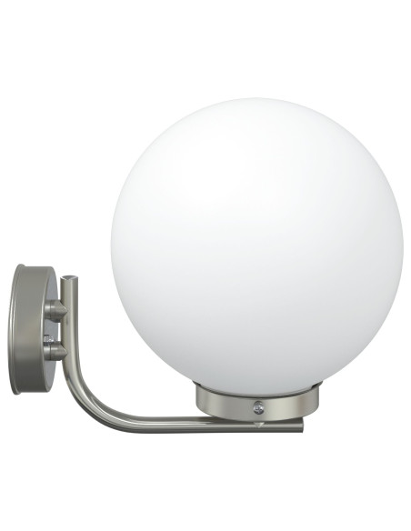 Faro da parete esterno  in acciaio inox argento IP44